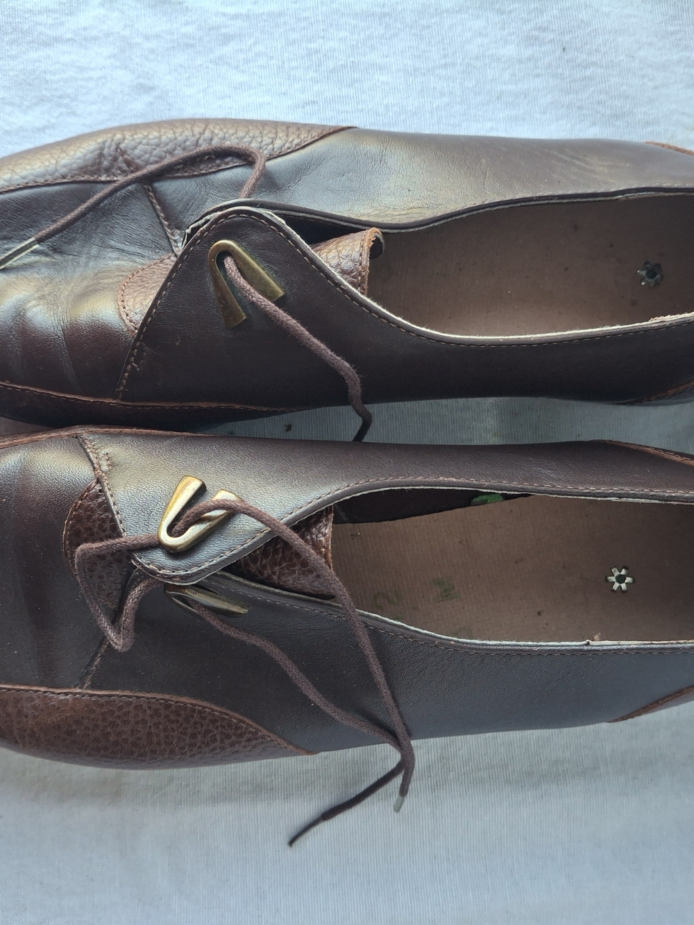 Rockport Brown Leather Lace-Up Women’s Oxfords